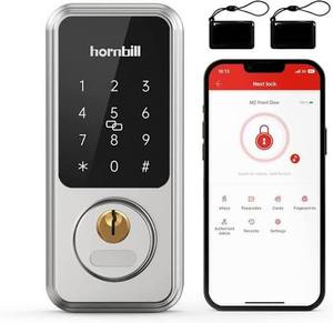 lot 463 image: Hornbill Smart Lock Electronic Keypad Deadbolt w Keys, Manual & Hardware