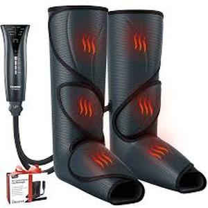 lot 491 image: Fit King Air Compression Leg Massager with Heat, 3 Modes 3 Intensities