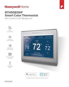 lot 511 image: Honeywell Home RTH9585WF Smart Color Thermostat w Custom Color Background