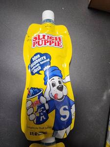 lot 23 image: Slush Puppie Blue Raspberry Slush Drink Pouch 8 fl oz 237 mL (Lot of 11) - Retail $44
