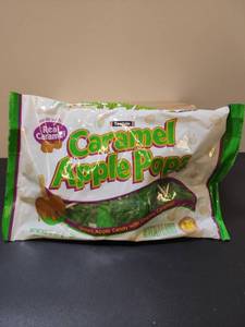 lot 70376 image: Tootsie Caramel Apple Pops Green Apple Candy 9.92 oz Bag - Retail $6