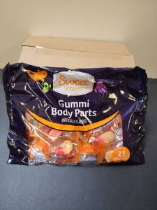 lot 70386 image: Sweet Smiles Gummi Body Parts Candy 21 Pieces 5.93 oz (2Bags) - Retail $10