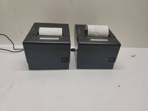 lot 32 image: Caysn CB810-UEB Thermal Receipt Printers Lot of 2