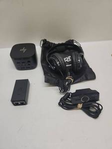 lot 41 image: HP Thunderbolt Dock 120W G2 with Headphones Webcam and Accessories