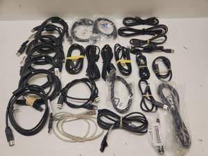 lot 47 image: Lot of USB Cables HDMI Ethernet Power Cords Computer Accessories