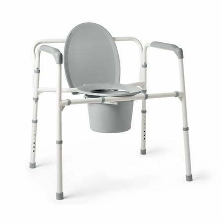lot 4086 image: Medline Extra Wide Steel Bariatric Commode 650 lbs