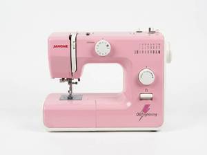 lot 8214 image: Janome 10-Stitch Portable Sewing Machine Pink Lightning 001lightning