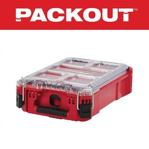 lot 6009 image: Milwaukee Packout 5-Compartment Storage Case 48-22-8435