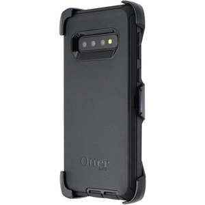 lot 6033 image: OtterBox Defender Series Case and Holster for Samsung Galaxy S10 Black 77-61282 (Set of 2)