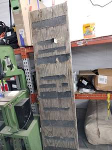 lot 6047 image: Aluminum Loading Ramp with Wood Deck and Grip Tape Strips, 1000 Lb Load Label