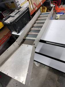 lot 6055 image: Aluminum Sluice Box with Flared Intake, Riffles and Carpet Matting