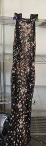 lot 229 image: COLOLURA Women Sequin One Shoulder Mermaid Formal Maxi Dress Evening Gown Medium - Retail $67