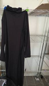 lot 270 image: Turtleneck Sleeve Dress for Women Maxi Dress Sexy Bodycon Fall Dresses Long Formal Dresses for Women Jet Black Large - Retail $31