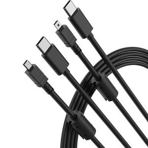 lot 275 image: BERLAT USB C to 8-Pin Mini USB Cable 5FT 2-Pack Ferrite - Retail $7