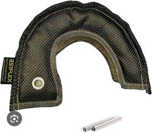lot 292 image: BSTFLEX Carbon Fiber Turbo Blanket T25 T28 Heat Shield - Retail $0