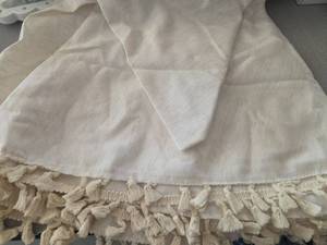 lot 299 image: 60 Round Table Cloth with Tassels - Retail $0