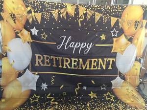 lot 304 image: Happy Retirement Banner  - Retail $0