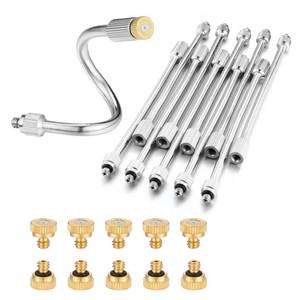 lot 330 image: Kitmose 10 Pack Flexible Mister Nozzle Extensions 5.9 Inch Rod with Nozzles - Retail $24
