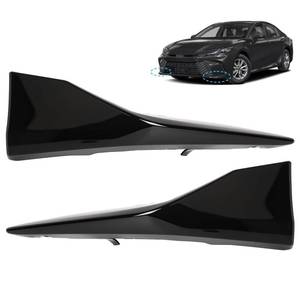 lot 362 image: 1 Pair Left Right Front Bumper Lower Trim Fit For Toyota Camry SE 2025 Models Front Lip Corner Cover Replaces 52713AQ040 52712AQ040 TO1047135 TO1046135 Gloss Black - Retail $36