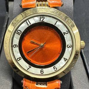 lot 15 image: Jessica Carlyle Wristwatch 35.5 mm Case with Orange Strap Brand New