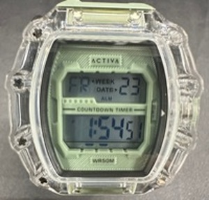 lot 24 image: ACTIVA Digital Wristwatch Countdown Timer WR50M 5ATM Brand New