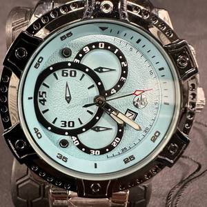 lot 31 image: New Aqua Black & Silver Multi-Subdial Wristwatch 51 mm Case with Date Window