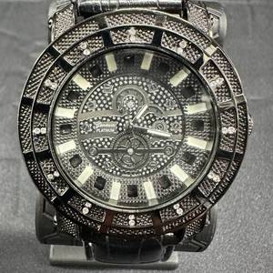 lot 33 image: Geneva Platinum Wristwatch Japan Movement 51 mm Case Brand New
