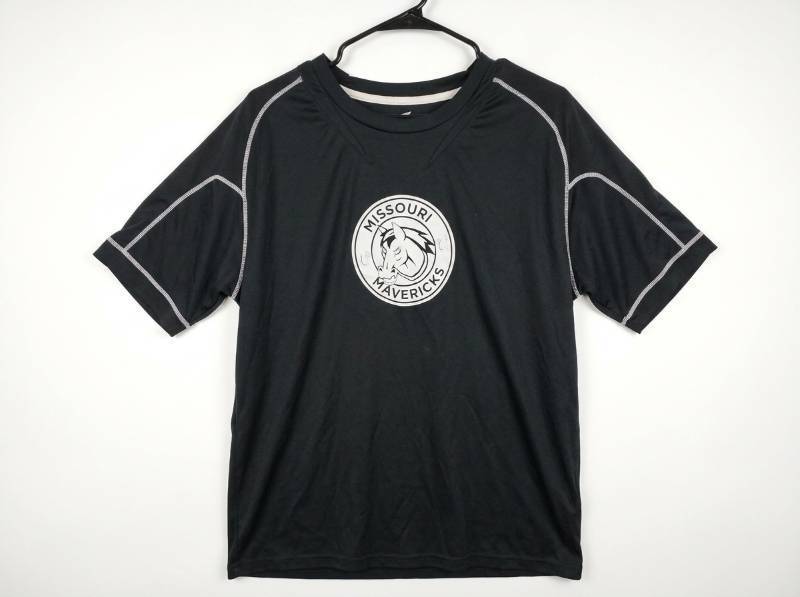 lot 668 image: Easton Missouri Mavericks Short Sleeve Athletic Shirt Black Size XXL