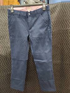 lot 2139 image: Cat & Jack Kids Straight Fit Chino Pants Size 14 Navy Blue