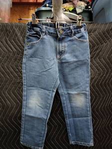 lot 2145 image: DKNY Kids Size 5 Blue Denim Jeans with Adjustable Waist