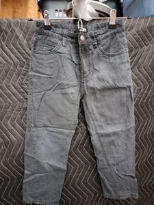 lot 2147 image: DKNY Kids Size 8 Gray Five-Pocket Jeans with Button Closure