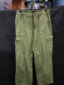 lot 2164 image: PINK Victorias Secret Olive Green Cargo Pants Size S