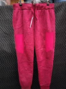 lot 2169 image: AQ-Sport Pink Marbled Fleece Jogger Sweatpants Size 1XL