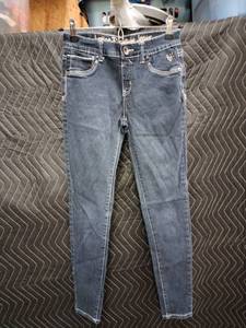 lot 2175 image: Justice Premium Jeans Girls Size 14R Simply Low Jegging Dark Wash