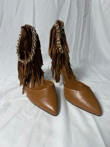 lot 36698 image: wild rose browncamel pointed toe high heel size 8.5