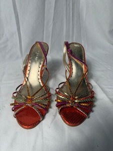 lot 36710 image: BCBG-MULTI colored snake high heel size 9.5