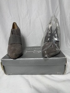 lot 36731 image: Jessica Simpson-CIera grey kid suede high heel size 9.5