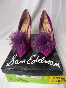 lot 36766 image: SAM EDELMAN-HAIDE fuchsia suede high heel size 9.5
