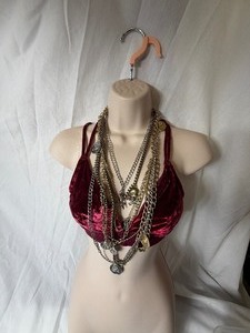 lot 36806 image: gently used betsey johnson multi charm neckless