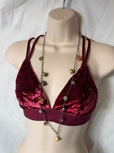 lot 36810 image: gently used betsey johnson silver multi charm neckless