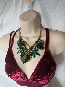 lot 36812 image: gently used betsey johnson multi colored and multi charm neckless