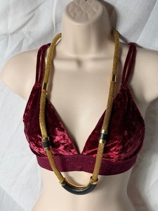 lot 36827 image: Vince Camuto Alpha Energy Mesh Two - Toned Necklcae.