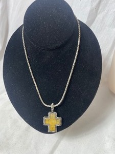 lot 36847 image: Cross Necklace and Matching Bracelet