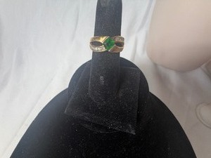 lot 36891 image: 18k Gold Filled Emerald Gem