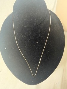 lot 36903 image: 925 Silver Necklace w S Letter