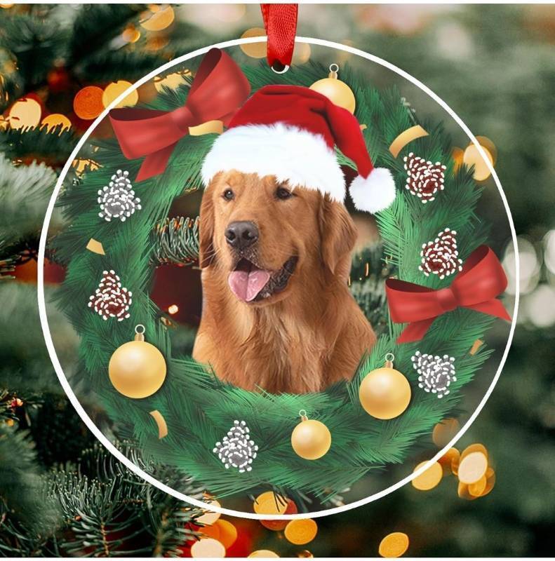 lot 52620 image: Dog Christmas Tree Ornaments Acrylic Christmas Tree Decorations - Hanging Pendants 2024 Cat Xmas Merchandise Gift Ideas Dog Lover Gifts Holiday Decor