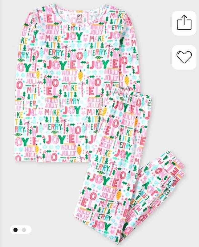 lot 72463 image: Womens Adult Mommy And Me Make it Merry Cotton Pajamas - Retail $60
