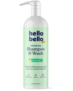 lot 59932 image: Hello Bello Baby Shampoo & Body Wash, Gentle Sweet Pear Scent, 20oz - Retail $17