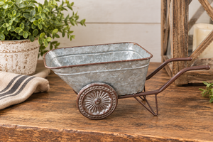 lot 1821 image: Mini Wheelbarrow Planter&nbsp