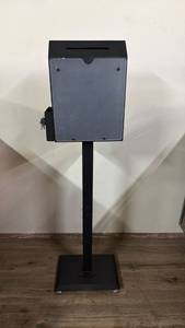 lot 6 image: Pedestal Locking Ballot Box with Stand